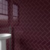 Color Wheel Classic Plum Crazy 6X6 Glossy Wall Tile