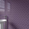 Color Wheel Classic Wood Violet 3X6 Glossy Wall Tile