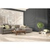 Color Wheel Retro Black Chevron 2X3 Matte Mosaic Tile 