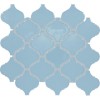 Color Wheel Retro Waterfall Arabesque 3X3 Glossy Mosaic Tile 