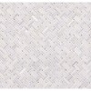 Greecian White With Gray Dot Basketweave Polished Pattern Mosaic