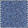 Hawaiian Blue 1X1 Staggered Glass Mosaic