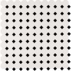 Metro Octagon Matte White and Black Porcelain Mosaic Tile