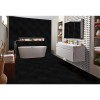 Metro Octagon Matte White and Black Porcelain Mosaic Tile