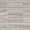 Flamenco 2x18 Whales Gray Brick Look Glossy Porcelain Tile
