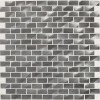 Structure Gunmetal Brick Joint 1/2X1 Satin Mosaic Tile