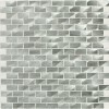 Structure Steel Brick Joint 1X2 Satin Mosaic Tile