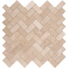 Tuscany Ivory Herringbone 12X12 Honed