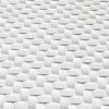 Whisper White 12X12 Glossy Arched Herringbone Mosaic 