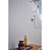 Whisper White 12X12 Glossy Arched Herringbone Mosaic 