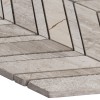 White Quarry Chevron 12x12 Pattern Marble Mosaic