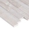 White Quarry Interlocking 3D Peel and Stick Wall Tile
