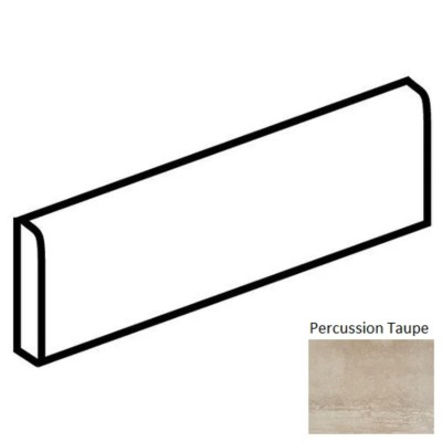 Advantage Percussion Taupe 3X12 Matte Porcelain Bullnose Tile