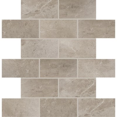 Advantage Renoir Grey 2X4 Brick Joint Matte Porcelain Mosaic Tile