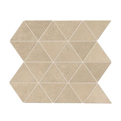 Chord Allegro Beige 3X3 Matte Triangle Shape Mosaic Tile
