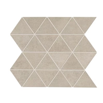 Chord Canon Grey 3X3 Matte Triangle Shape Mosaic Tile