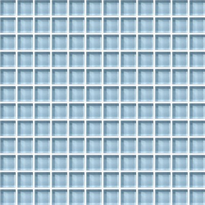 Color Wave Blue Lagoon 1X1 Glass Mosaic Tile