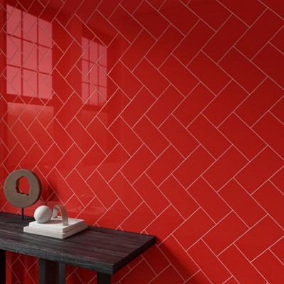 Color Wheel Linear Currant 6X18 Glossy Wall Tile