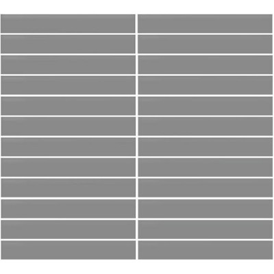 Color Wheel Suede Gray 2X2 Straight Joint Matte Mosaic Tile