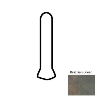 Continental Slate Brazilian Green 1X6 Matte Porcelain Cove Base Outcorner Trim