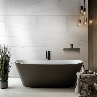 Kaya Zermatta Blanca 24x48 Matte Porcelain Floor Wall Tile