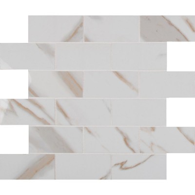 Pietra Calacatta 2X4 Polished Mosaic