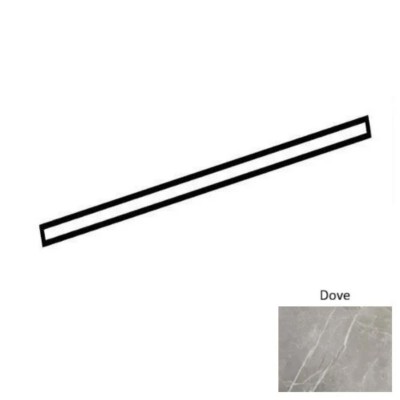 Platinum Dove 1/2X12 Jolly Glossy Wall Tile Trim