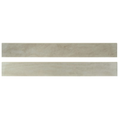 Praia Crema 3X24 Polished Porcelain Bullnose Tile