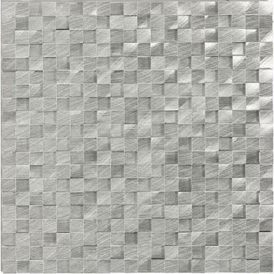 Structure Steel 3D Cube 1/2X1/2 Satin Mosaic Tile