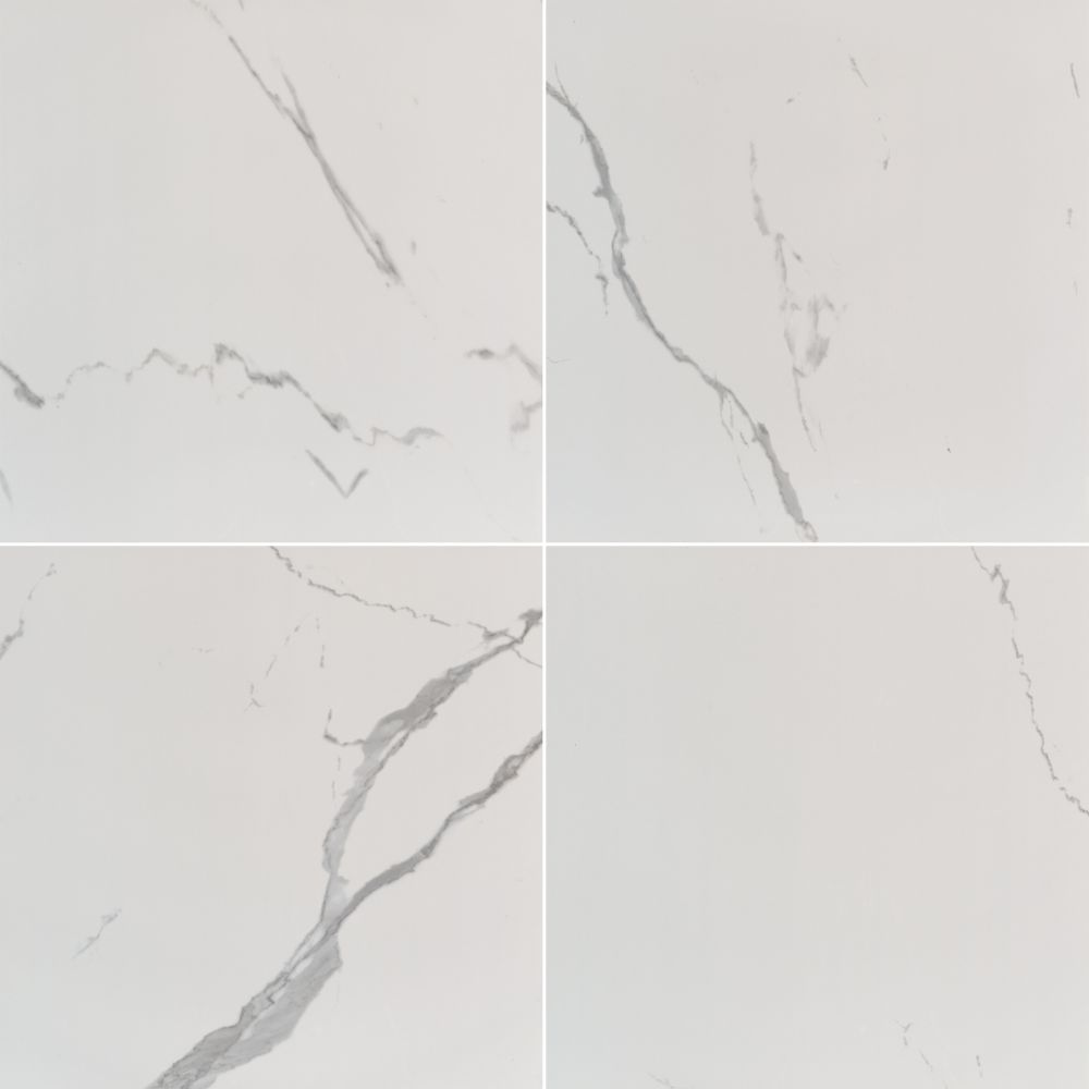 Eden Statuario 24X24 Polished Porcelain Tile