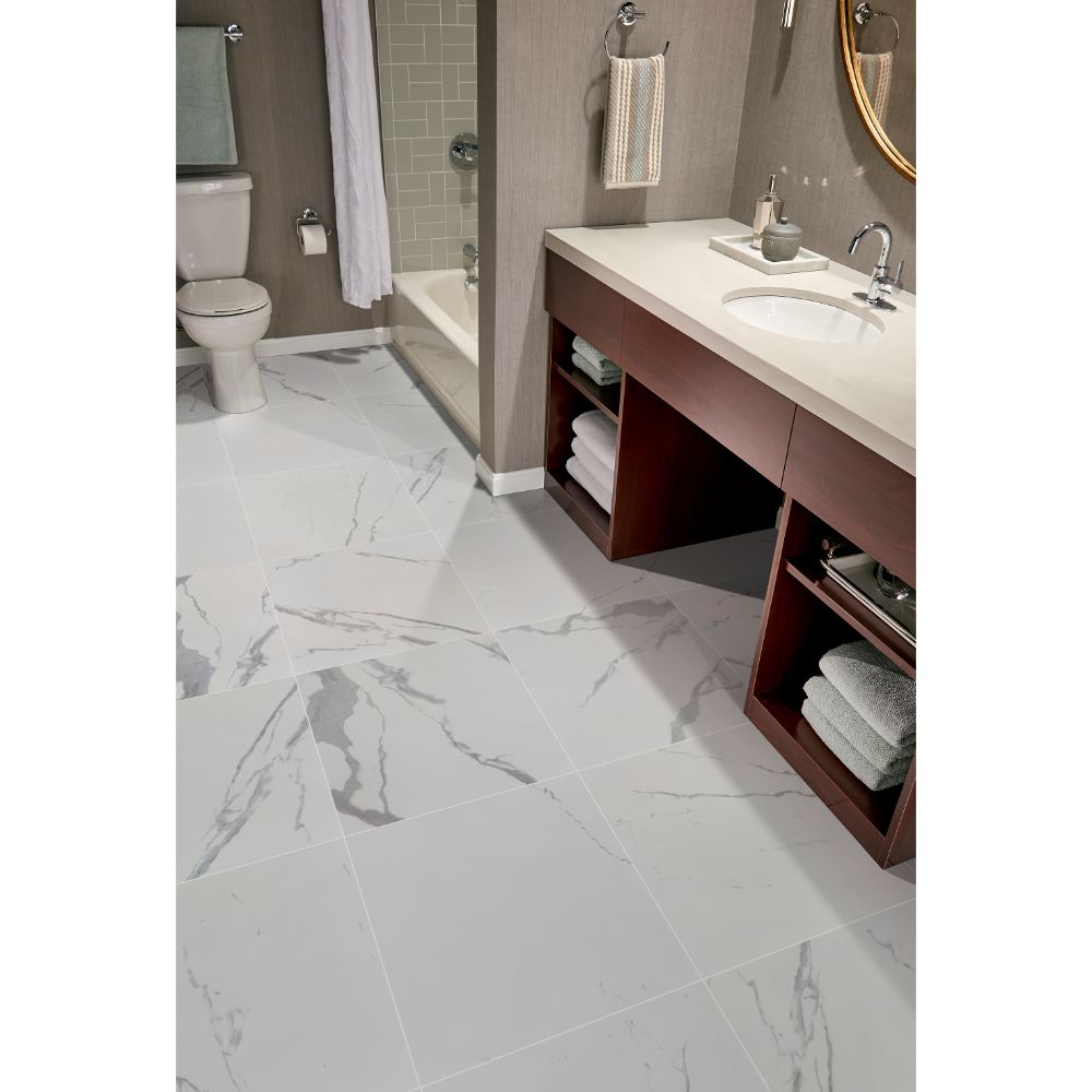 Eden Statuario 24X24 Polished Porcelain Tile