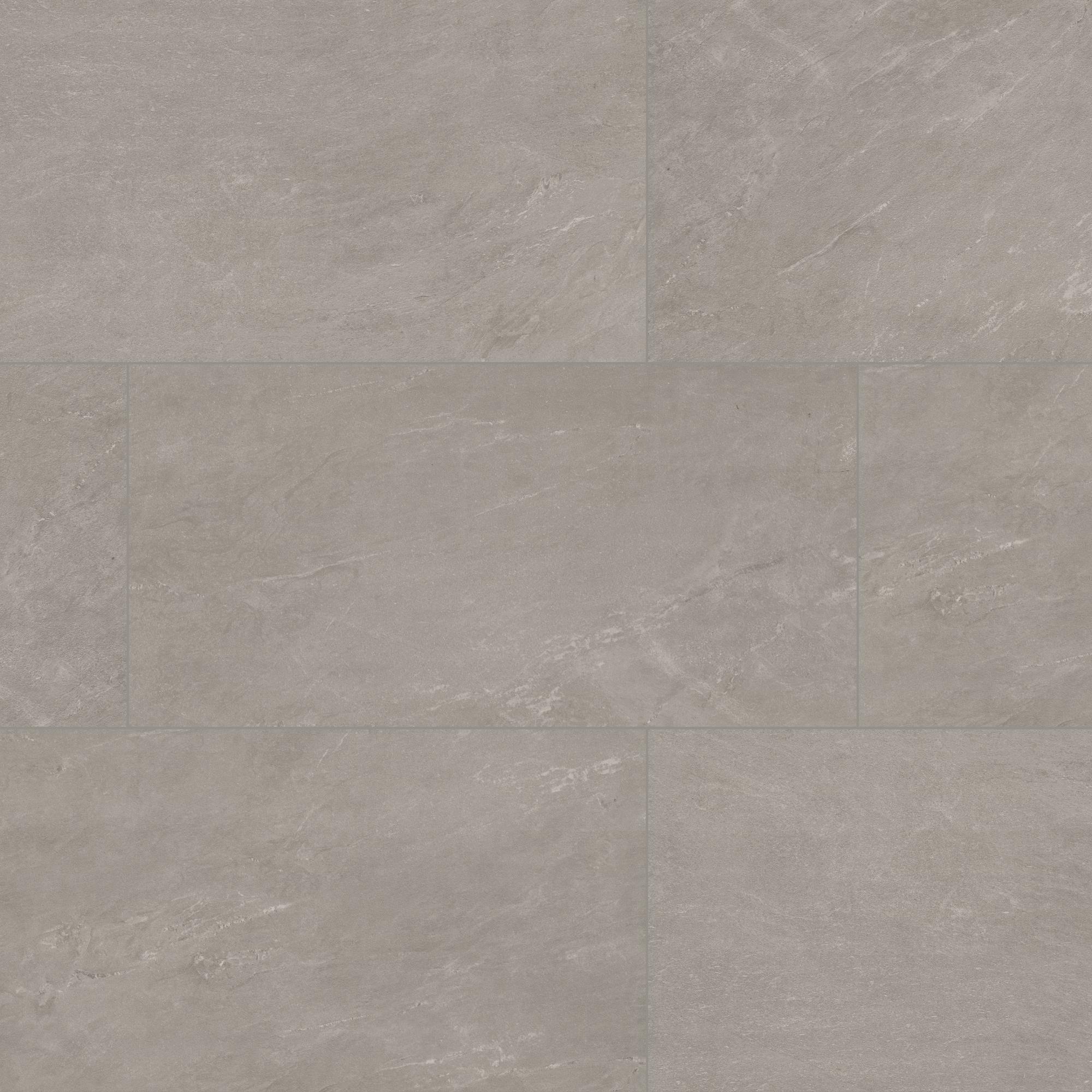 Elbe Ash 12x12 Lappato Porcelain Mosaic Floor and Wall Tile