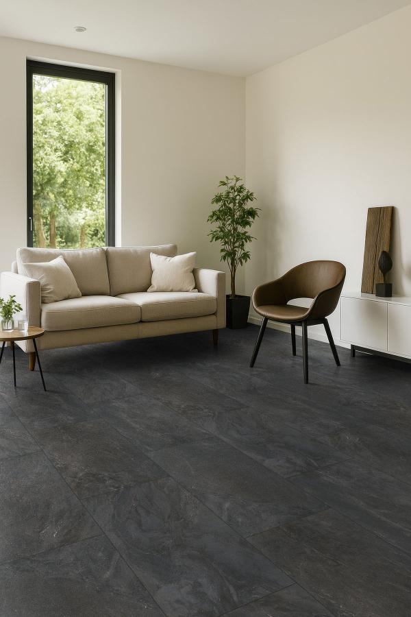 Elbe Obsidian 12x24 Lappato Porcelain Floor and Wall Tile