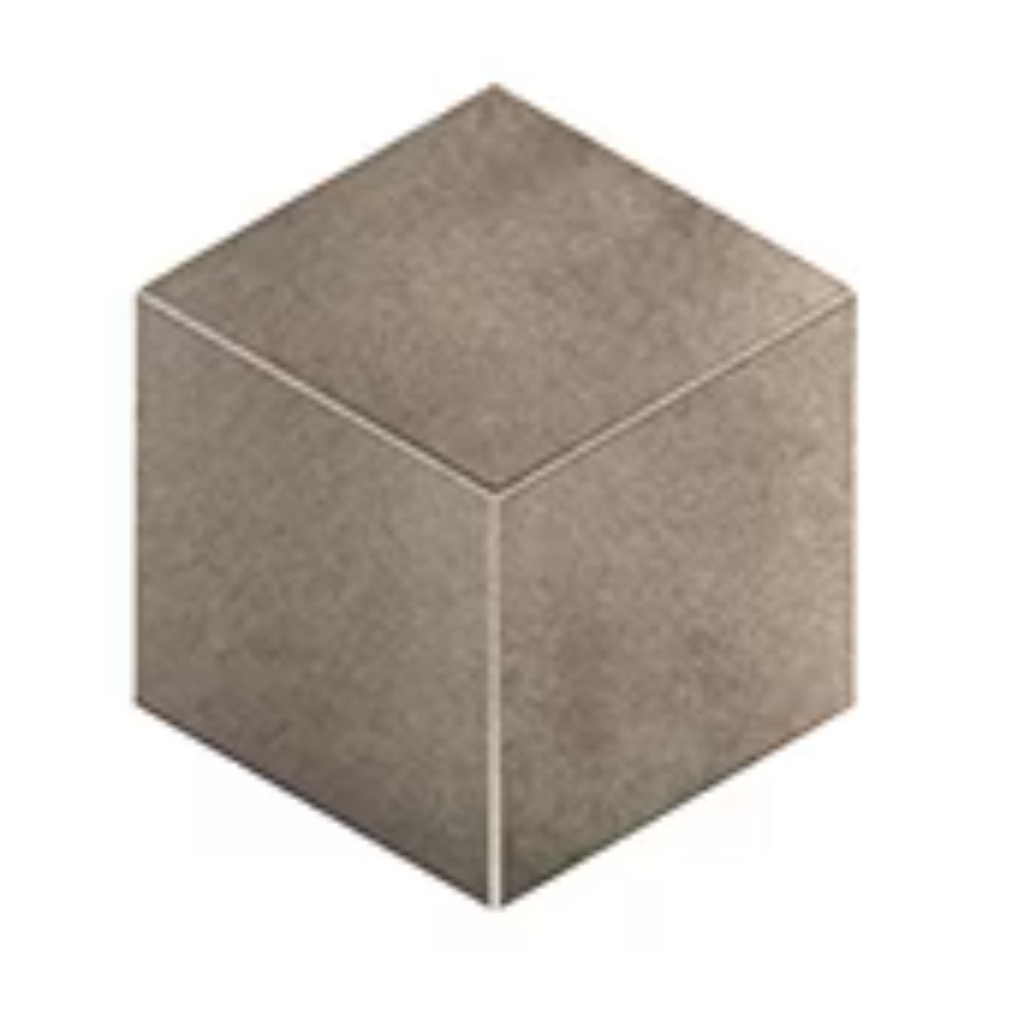 Emergent Pewter 3D Cube 12x22 Light Polished Porcelain Tile