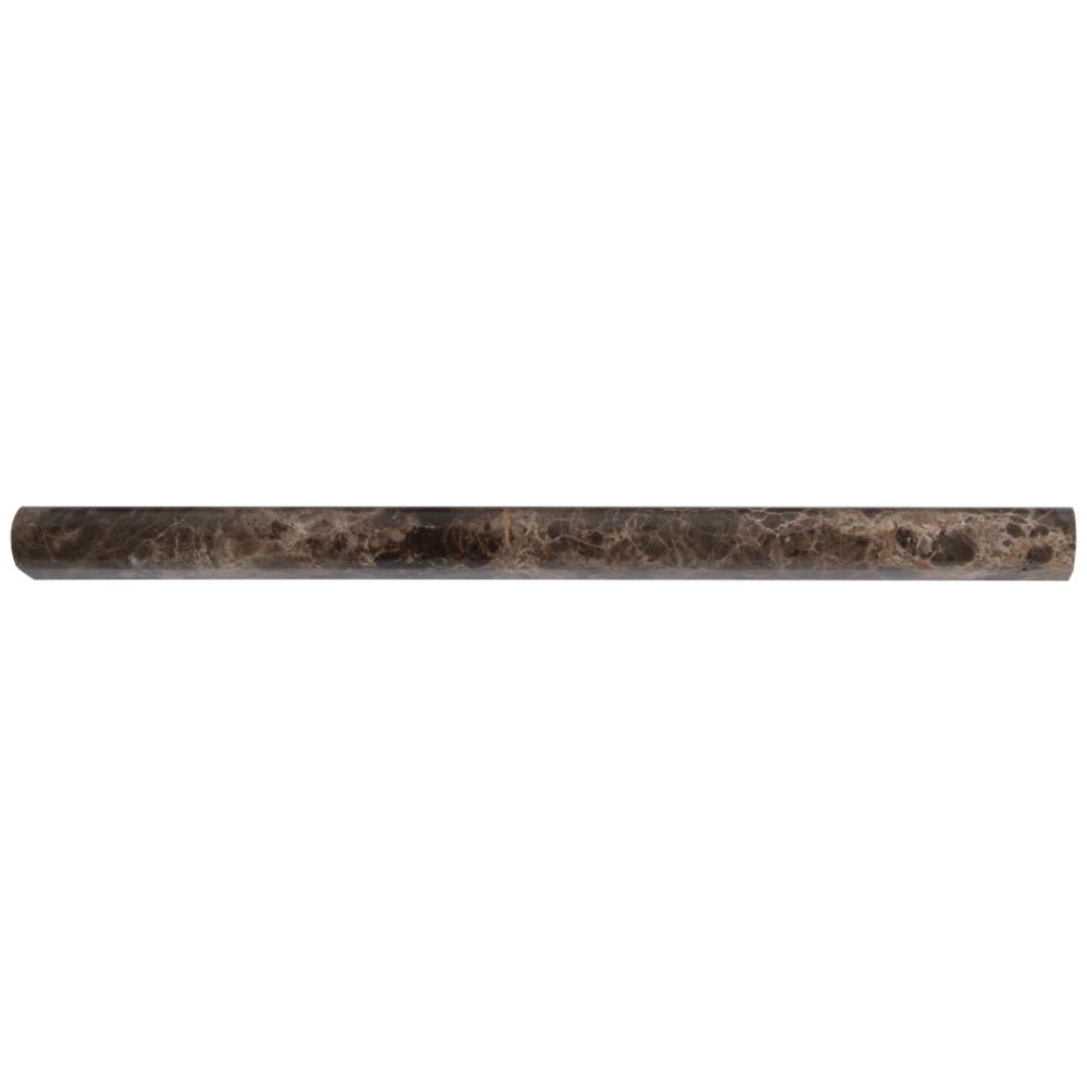 Emperador Dark Pencil 3/4x3/4x12 Polished