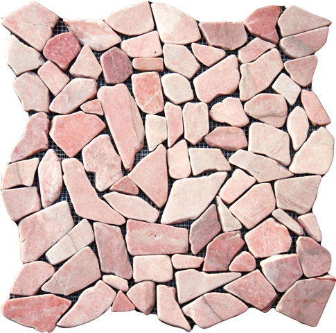 Flat Buff Pebbles 16X16 Tumbled