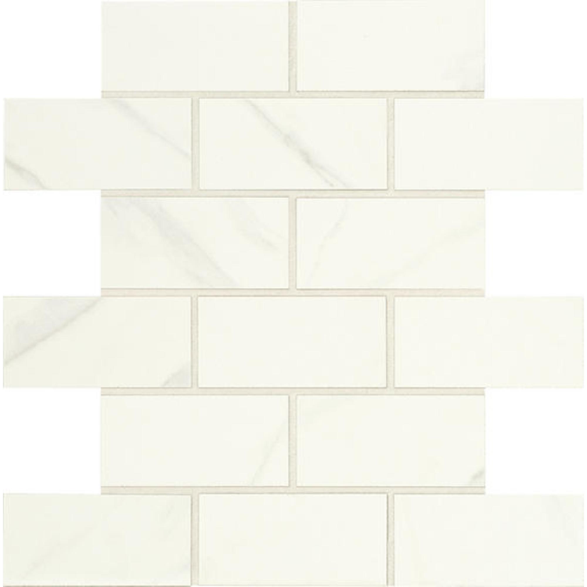 Florentine Carrara Brick Joint 2x4 Matte Porcelain Mosaic