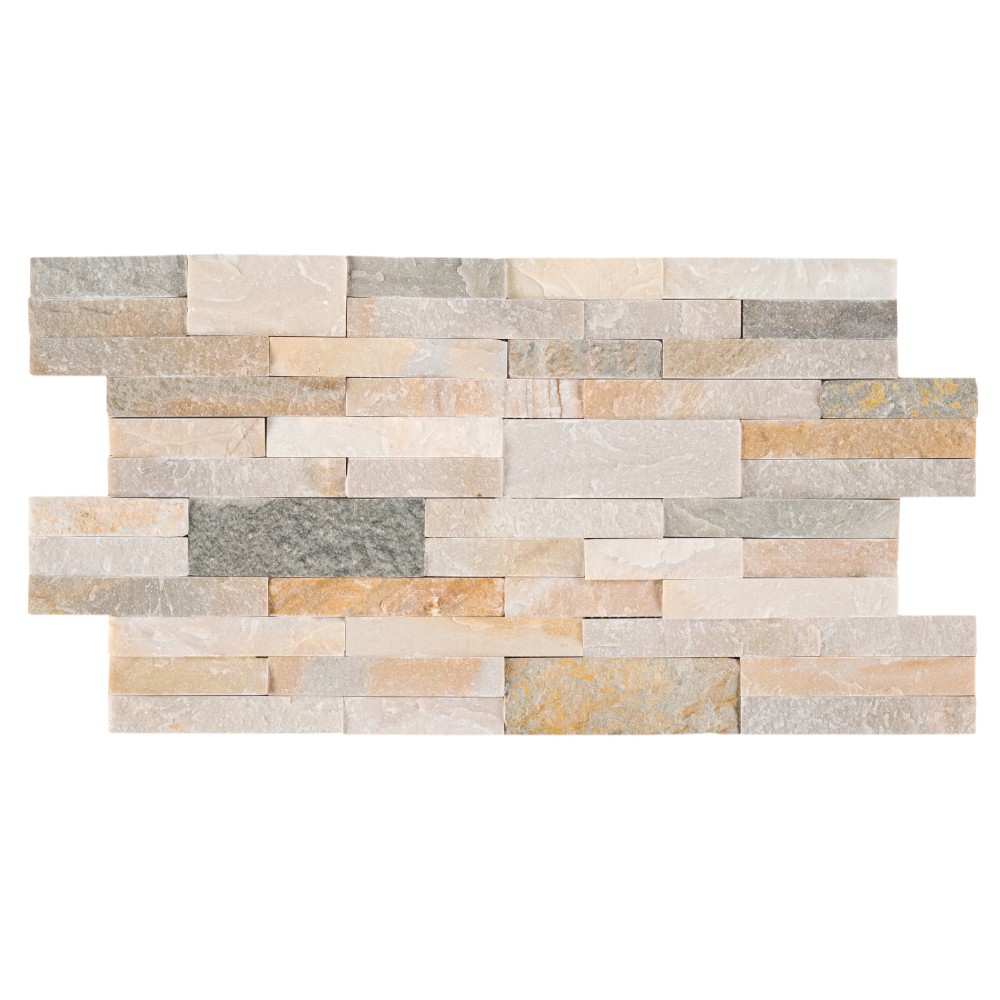 Golden Honey Peel and Stick Stacked Stone - Tilesbay.com