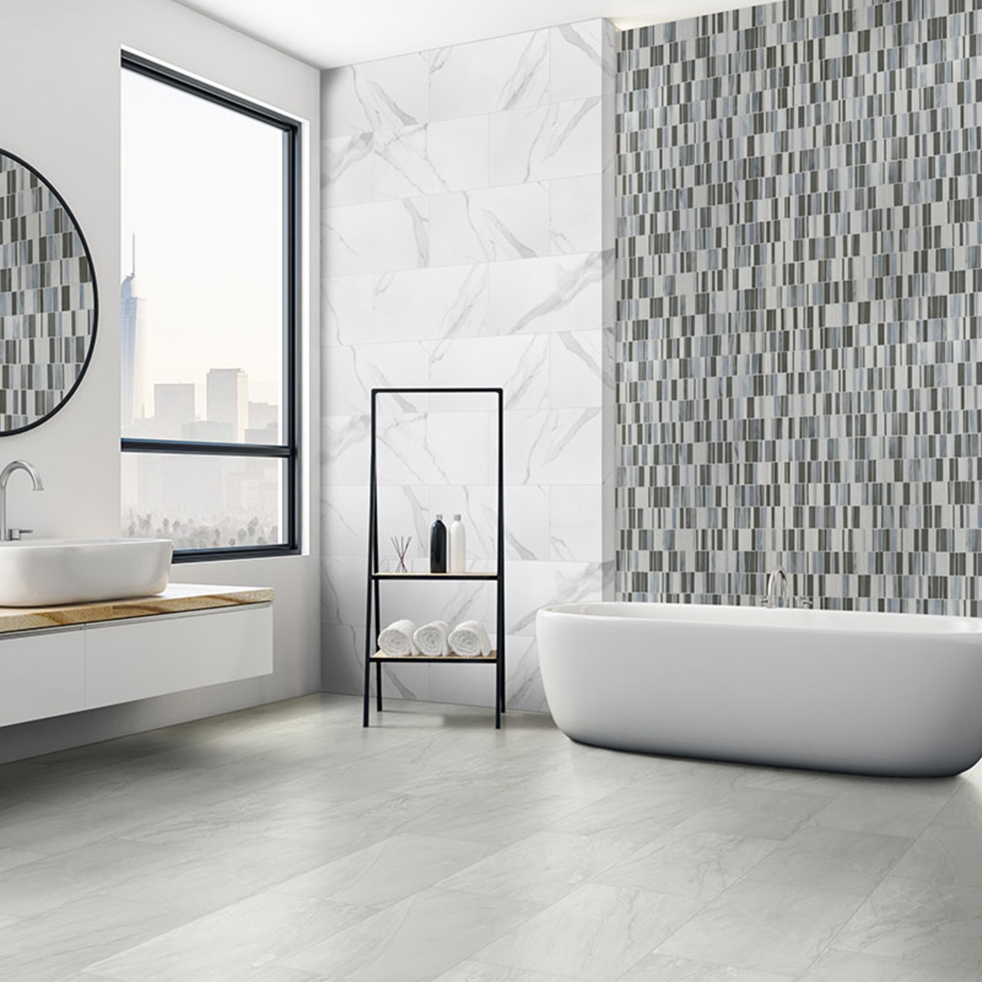 Durban Grey 24X48 Polished Porcelain Tile