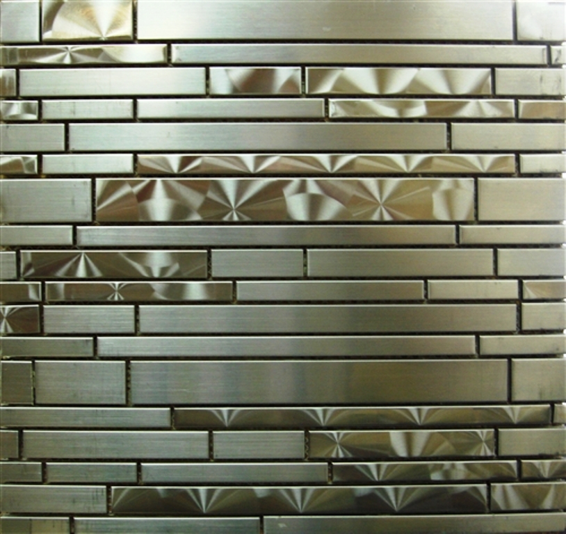 Stainless Steel 11.75x14 Interlocking Mosaic