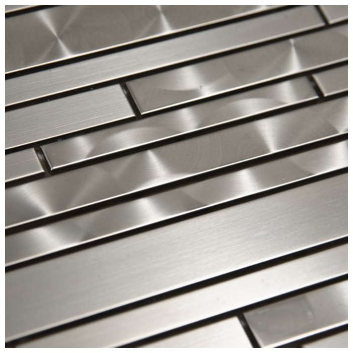 Stainless Steel 11.75x14 Interlocking Mosaic