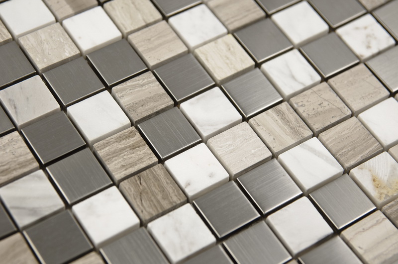Siberian 1x1 Honed / Polished Blend Mosaic