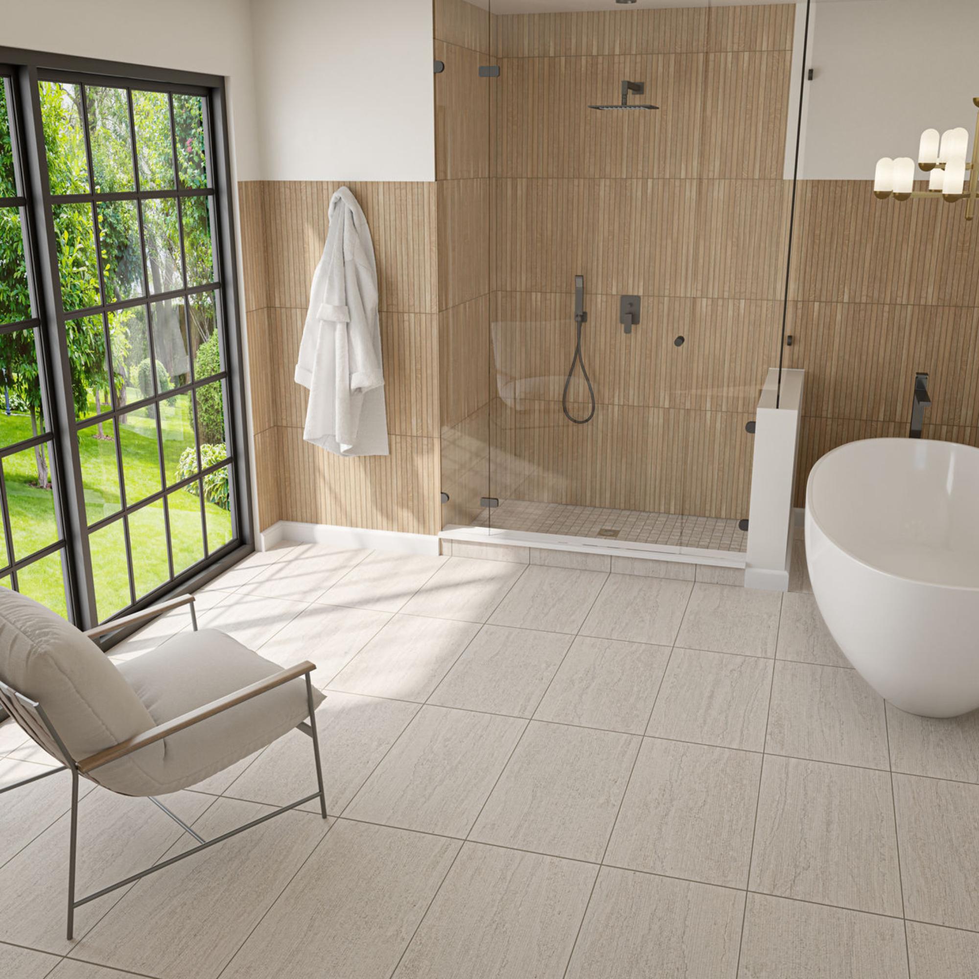 Haddonstone Horizon 12x24 Crosscut Stepwise Matte Porcelain Tile