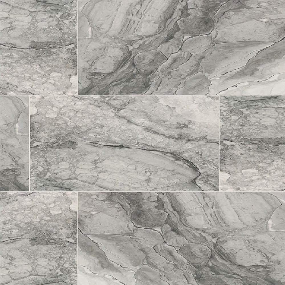 Kaya Onda Gray 24X48 Polished Porcelain Tile