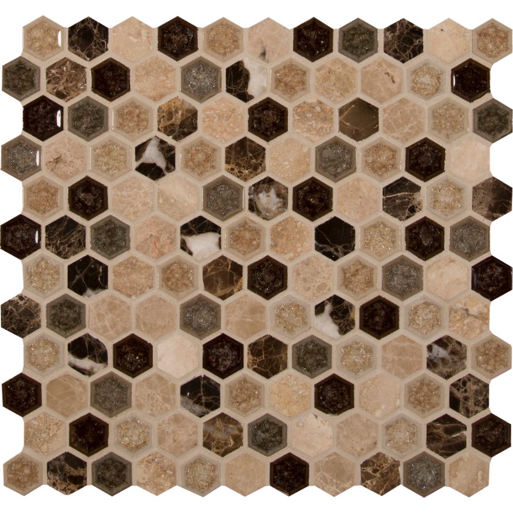 Kensington 1x1 Hexagon 8mm Mosaic