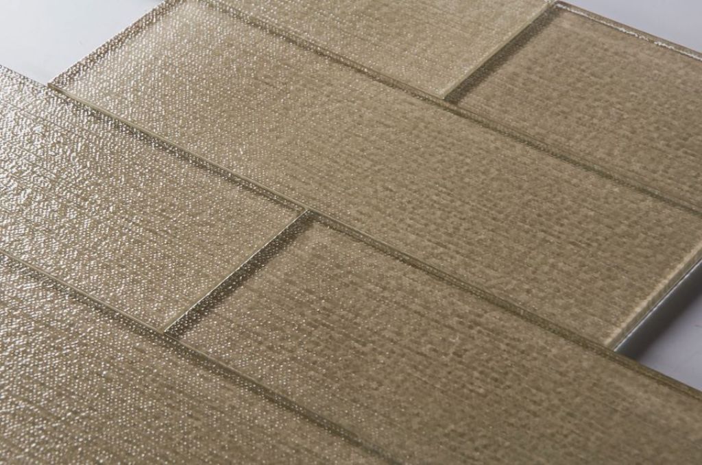 Linen Beige 4X12 Glass Subway