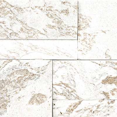 XL Royal White 9X24 Split Face Quartzite Ledger Panel