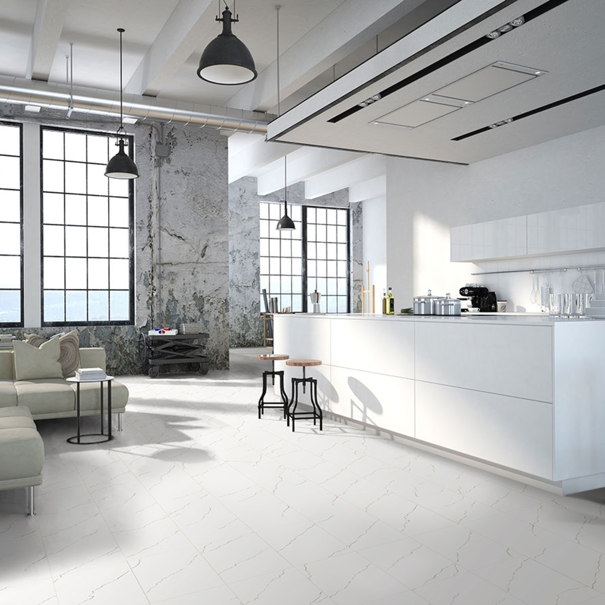 Eden Calacatta 24X24 Matte Porcelain Tile