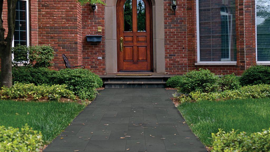 Montauk Black French Pattern 16 Sqft x 10 Kits 2 Inch Natural Cleft Paver