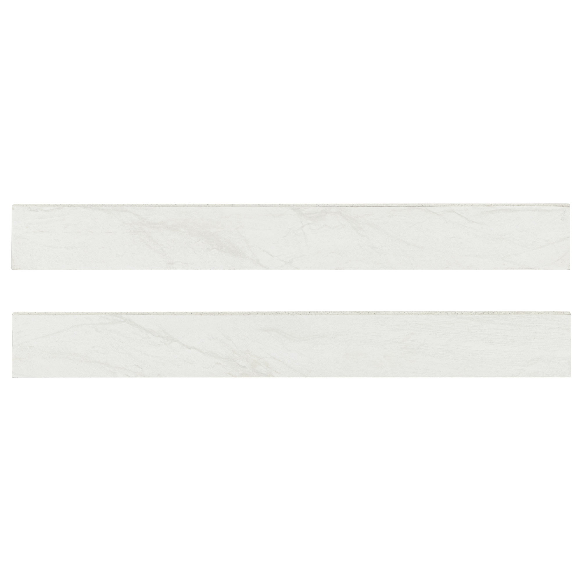 Durban White 3x24 Matte Porcelain Bullnose Tile